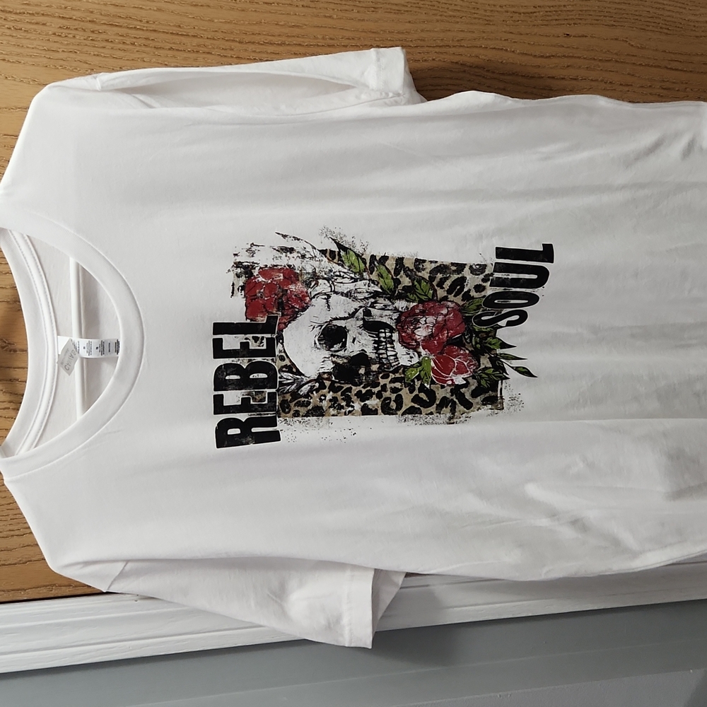 Rebel Soul skull printed t-shirt